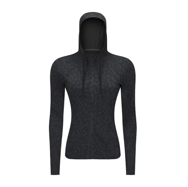 LEOPARD BLACK ACTIVE JACKET